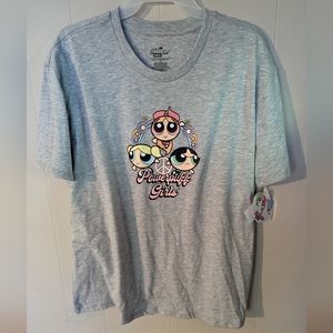Powerpuff Girls T-Shirt Women's Charcoal Gray XL